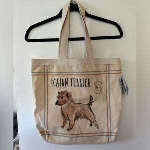 New Uncommon goods Cairn terrier tote bag.  Perfect for purse, books, groceries